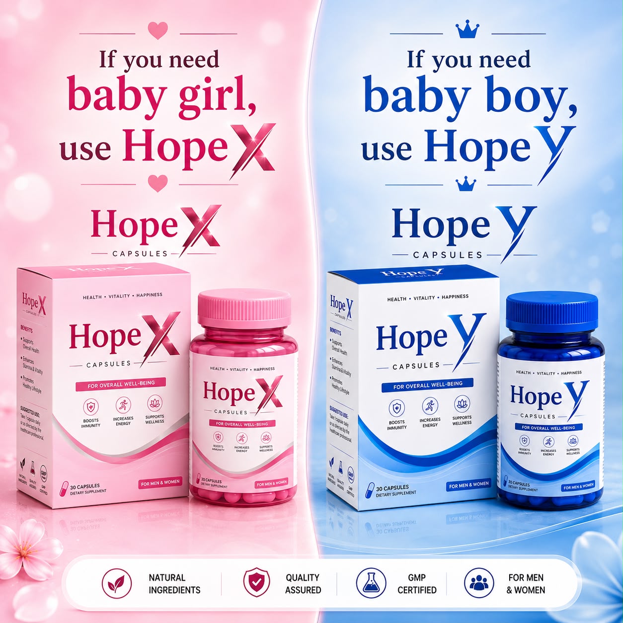 Baby Hope X & Y Family Wellness Capsules – 30 Capsules
