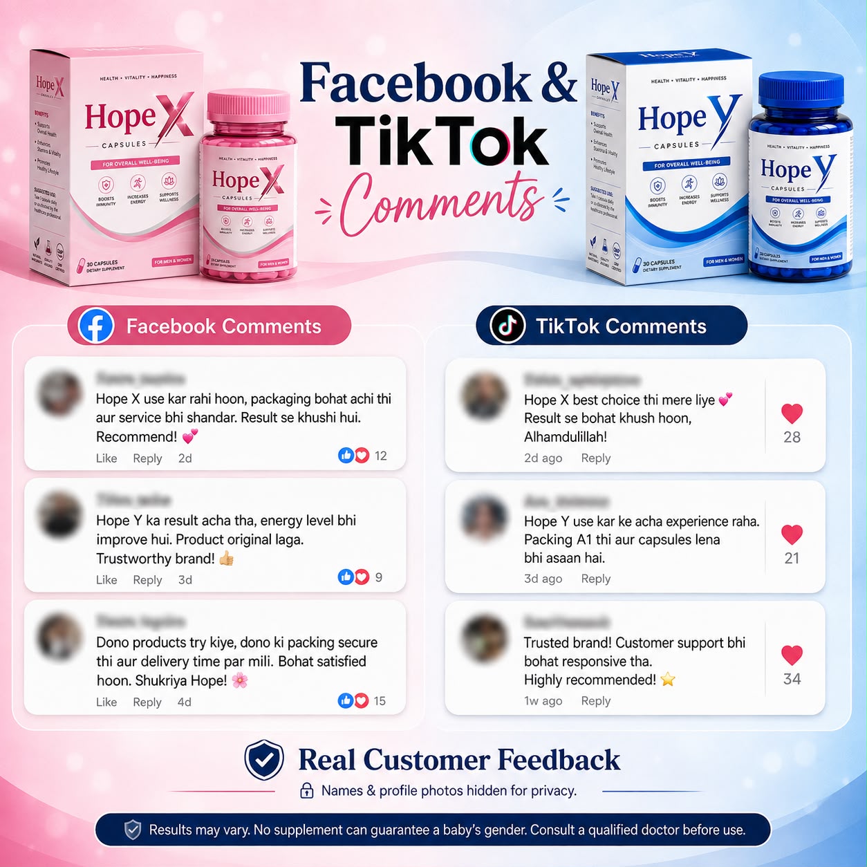 Baby Hope X & Y Family Wellness Capsules – 30 Capsules