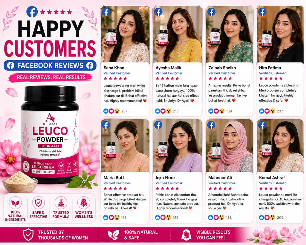 LEUCO POWDER   120 GRM -  LEUKORRHEA & WHITE DISCHARGE FROM (UK)