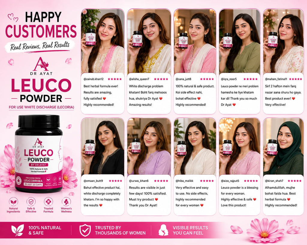 LEUCO POWDER   120 GRM -  LEUKORRHEA & WHITE DISCHARGE FROM (UK)
